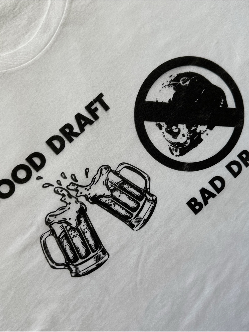 Vintage distressed VTG military army war WW2 propaganda drinking beer slogan tee